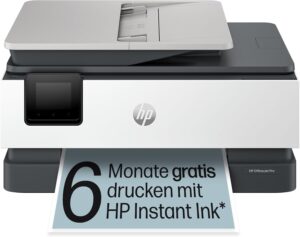 ⚒️ Bau & Montage – HP OfficeJet Pro 8122e Multifunktionsdrucker, 3 Monate kostenloses Drucken mit HP Instant Ink inklusive, HP+, Drucker, Scanner, Kopierer, Fax, WLAN, LAN, Duplex, HP ePrint, Airprint, Basalt