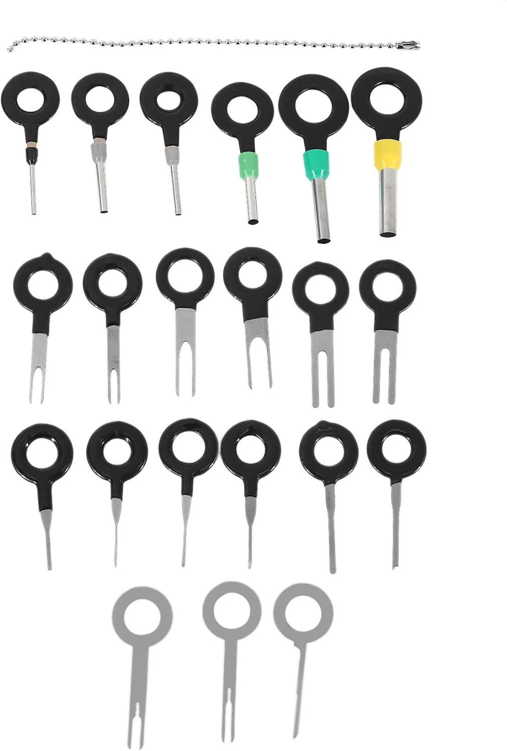 ⚡ Elektro & Technik – 21-teiliges Werkzeugset zum Entfernen von Klemmen, Crimp-Stecker-Pin-Abzieher für elektrische Verkabelung, Reparaturset für die meisten Verbindungsklemmen – Bild 3