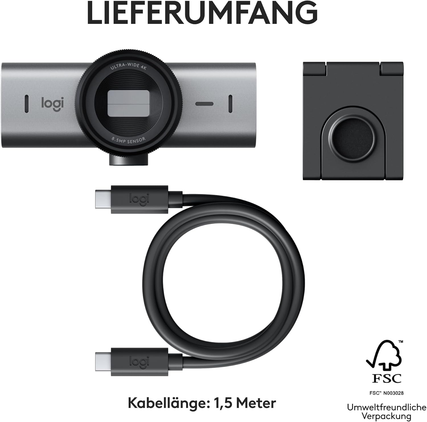 🔥 Angebote & Aktionen – Logitech MX Brio Ultra HD 4K Collaboration and Streaming Webcam, 1080p at 60 FPS, Dual Noise Reducing Mics, Show Mode, USB-C, Webcam Cover, Works with Microsoft Teams, Zoom, Google Meet, Graphite – Bild 12