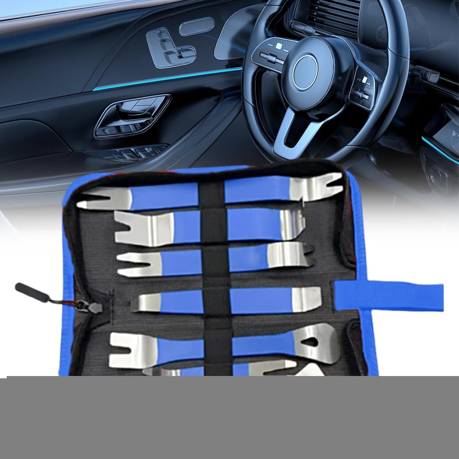 🚗 KFZ & Werkstatt – Auto Verkleidung Abzieher Werkzeugsatz,7-teiliges Werkzeug Set Für Kfz-Innenraum Und Türverkleidungen | Befestigungselemente Entferner Kfz Zubehör für Fahrzeug Wartung Polsterung und Armaturenbrett fü – Bild 7