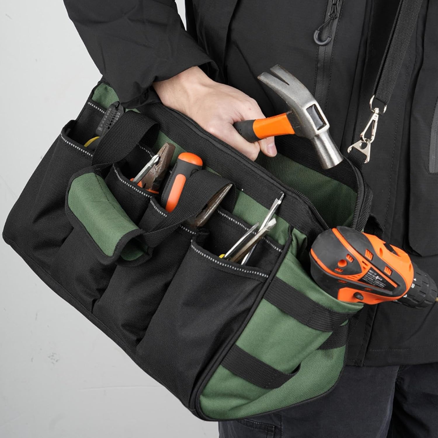 🔥 Angebote & Aktionen – Werkzeugtaschen für Männer | Robuste Tragbare Organizer | Werkzeugkoffer mit Reißverschluss | Mechaniker Klempner Werkstatt Reparatur Schraubendreher Bohrerbits – Bild 8