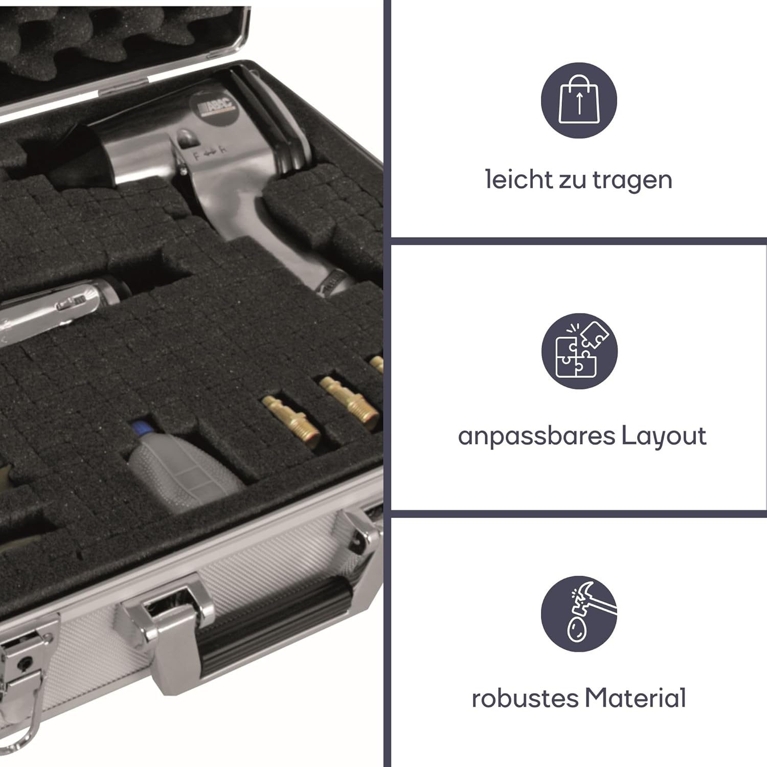 🔥 Angebote & Aktionen – Perel 1819-42A Aluminium Tool Case, 45.5 X 33 X 15.2 cm – Bild 4