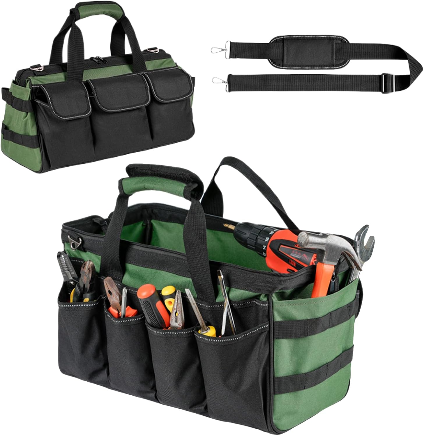 🔥 Angebote & Aktionen – Werkzeugtaschen für Männer | Robuste Tragbare Organizer | Werkzeugkoffer mit Reißverschluss | Mechaniker Klempner Werkstatt Reparatur Schraubendreher Bohrerbits – Bild 6