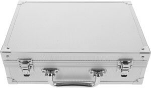 ⚒️ Bau & Montage – HOMSFOU Aluminium Werkzeugkasten mit Zahlenschloss Robuster Tragbarer Organizer und Aufbewahrungskoffer 28X19,5X8cm für Reisen und Profi Handwerk