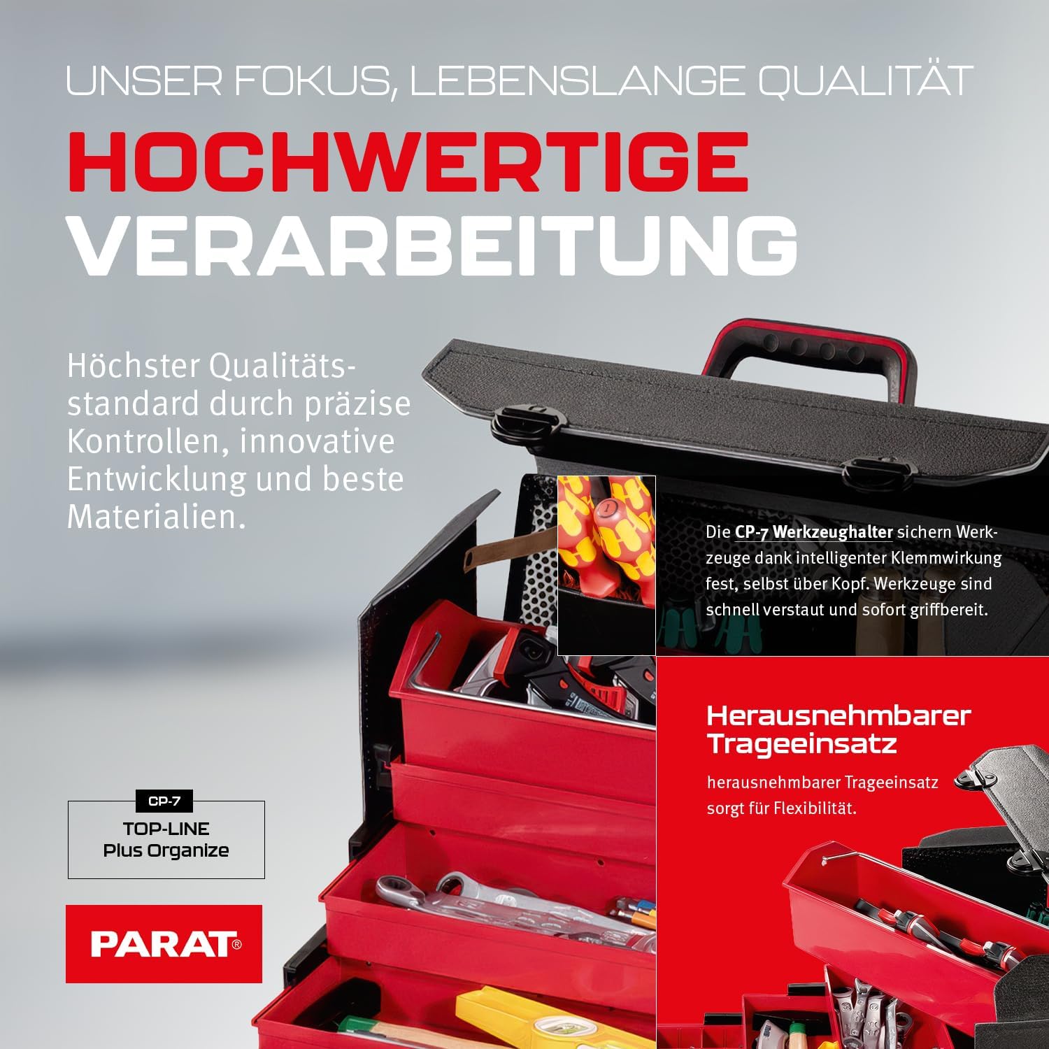 ⚒️ Bau & Montage – Top-Line 43.000.561 Werkzeugkoffer mit 4 Schubladen – Bild 3