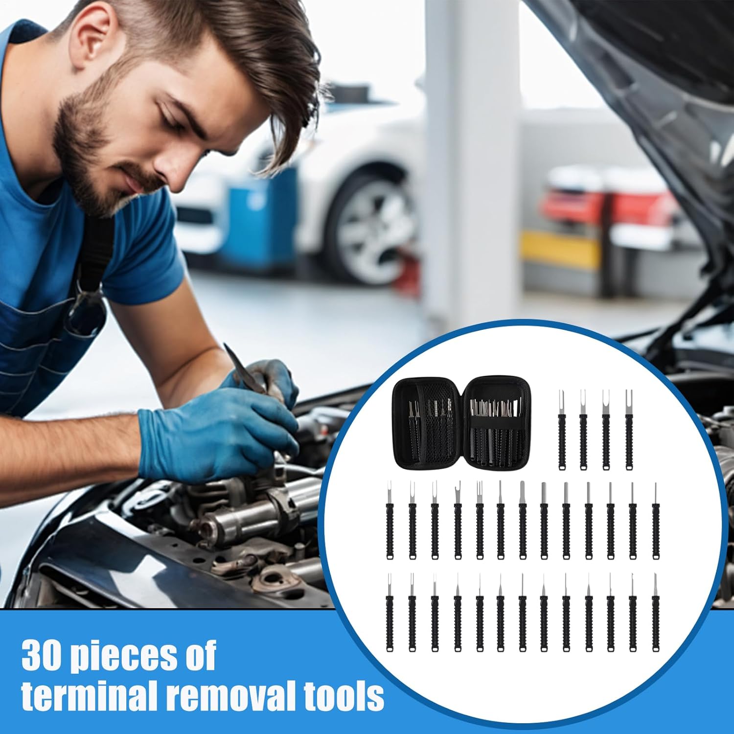 ⚡ Elektro & Technik – Werkzeug-Set zum Entfernen von Klemmen, robustes Autozubehör, elektrische Werkzeuge, für Automobilfahrzeuge, Motorräder, Haushaltsgeräte, Audio-Ventilator, industrielle Reparatur, Wartung – Bild 8