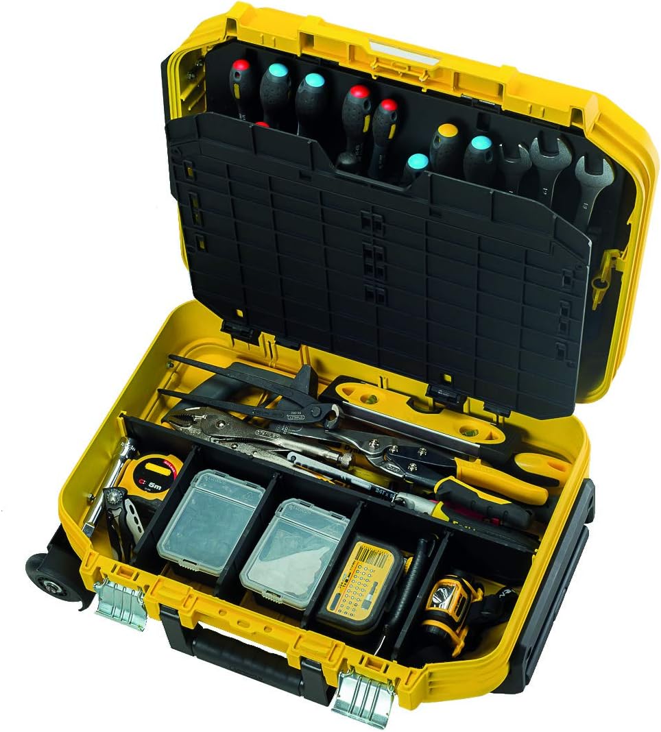 ⚒️ Bau & Montage – Stanley Tools FMST1-72383 Fatmax Technikerkoffer + Räder, Gelb, 552 x 250 x 410 mm – Bild 13