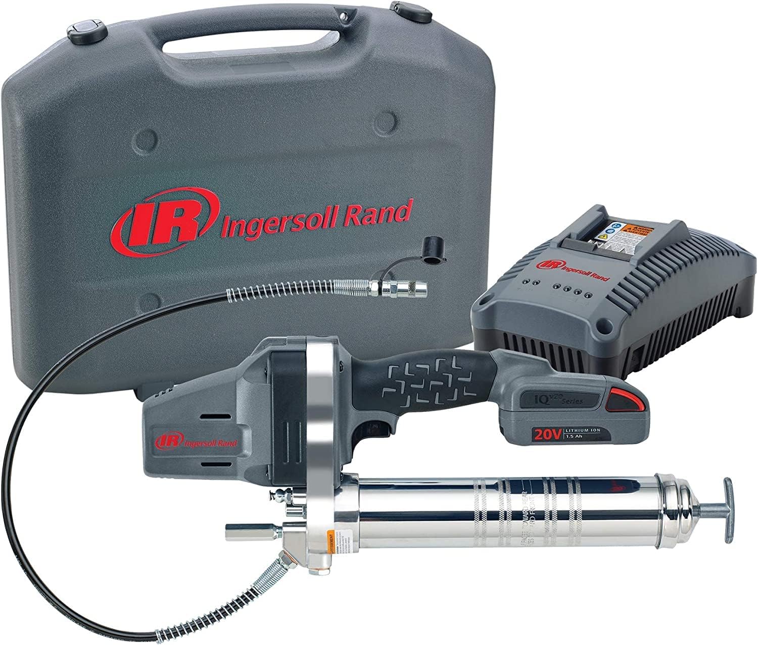 🔥 Angebote & Aktionen – Ingersoll-Rand Ingersoll Rand LUB5130-K12-EU Battery Grease Gun IQ 20 V 1x BL2012 Li-ion Battery 2.5 Ah and Charger Set in Tool Case