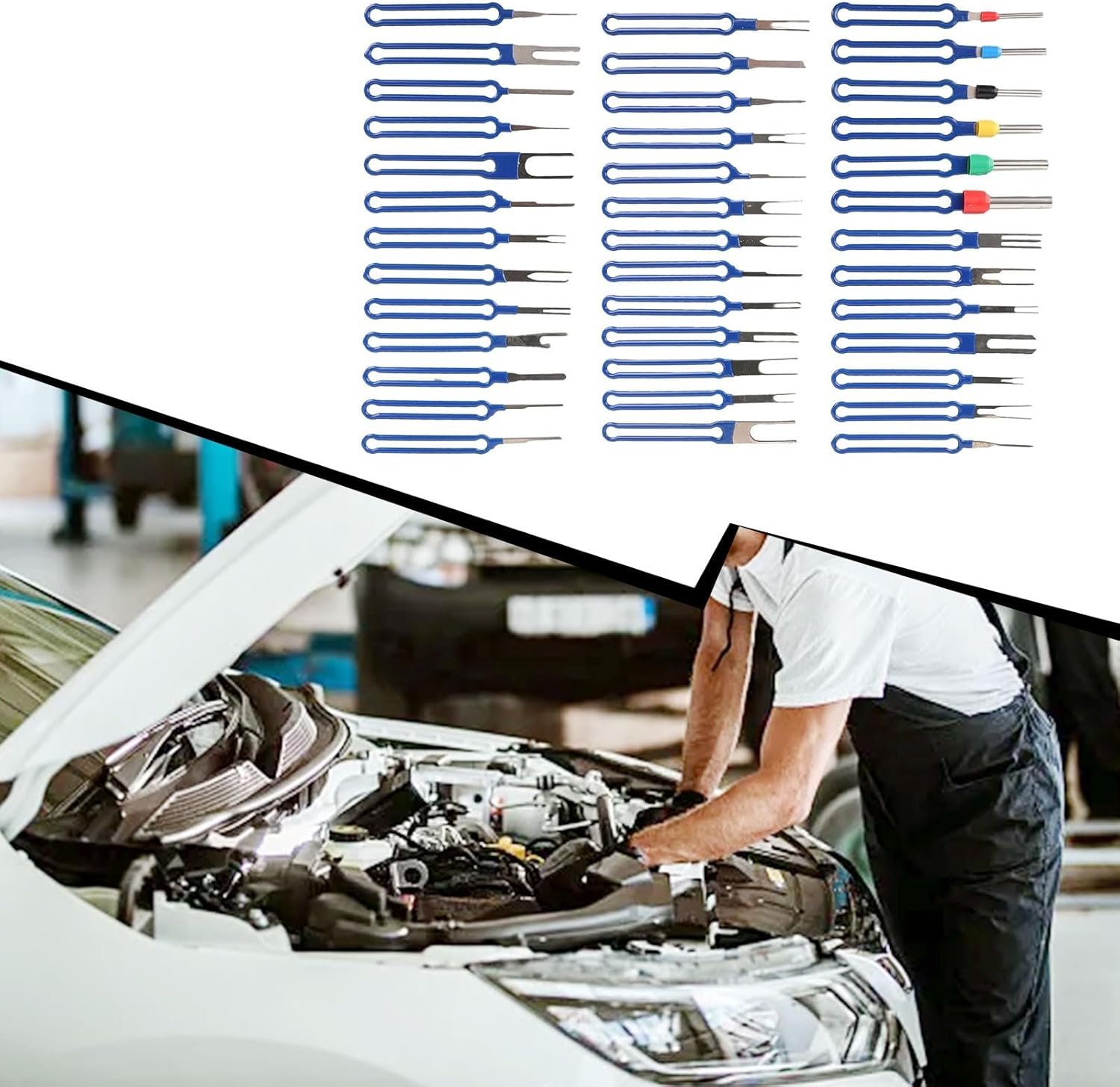 ⚡ Elektro & Technik – 39-teiliges Werkzeugset zum Entfernen von elektrischen Steckverbindern, Edelstahl, für Kfz-Kabelbaum, Autos, Motorräder und Geräte – Bild 5