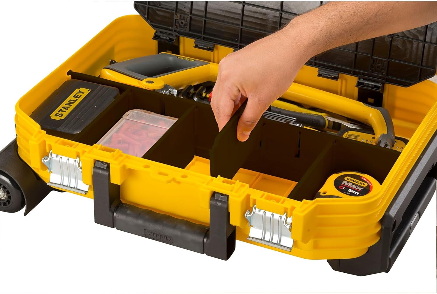 ⚒️ Bau & Montage – Stanley Tools FMST1-72383 Fatmax Technikerkoffer + Räder, Gelb, 552 x 250 x 410 mm – Bild 5
