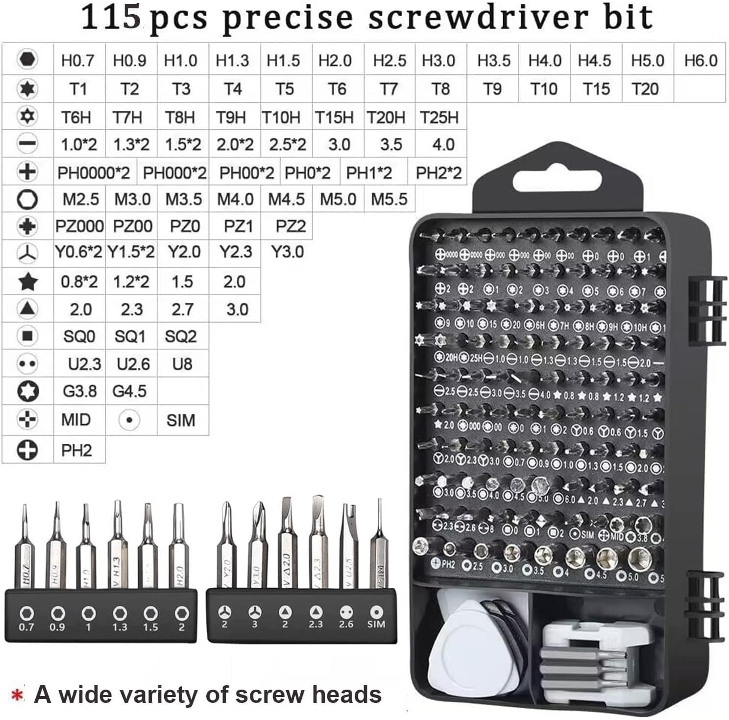 🚗 KFZ & Werkstatt – Car Tool Screwdriver Set, Magnetic Driver Set, Repair Tool Set with Portable Box for Mobile Phone, Watch, Laptop Tool Case – Bild 4
