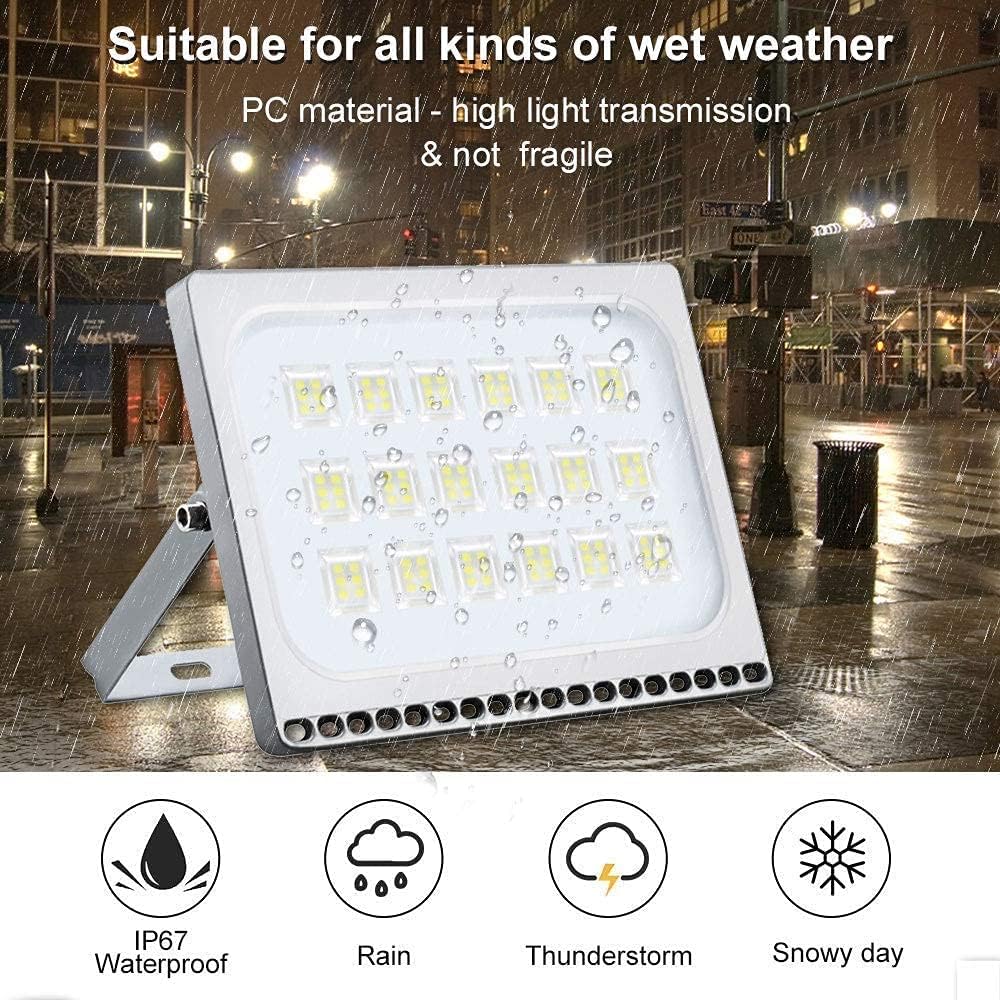 🚗 KFZ & Werkstatt – Fairyland LED Spotlight with Plug, 10 W, 20 W, 30 W, 50 W, 100 W, LED Flood Light, Flood Light, IP65 Waterproof, 100W – Bild 4