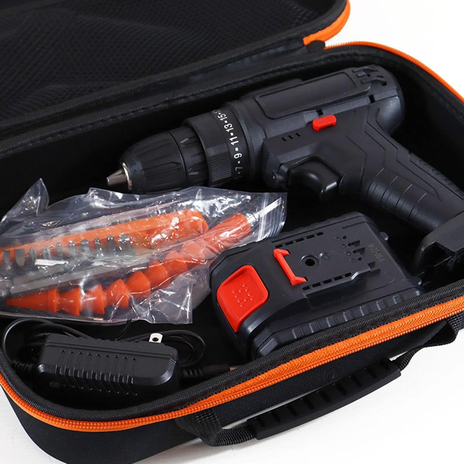 ⚡ Elektro & Technik – Werkzeugset-Tasche, tragbare Aufbewahrungsbox für elektrische Bohrmaschinen aus Oxford-Stoff, Zubehör für die Reiseorganisation, stoßfeste Hardware-Aufbewahrungstasche mit Reißverschluss für Zuhause und den Innenbereich – Bild 5