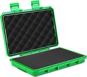 🔥 Angebote & Aktionen – Werkzeugkoffer Wasserdichte Aufbewahrungsbox Präzisionsgeräte Tragebox Instrumenten Schutzcase Stoßfest mit Sicherer Verriegelung Und Herausnehmbaren, Green S