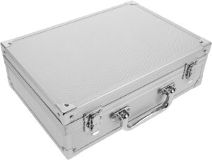⚒️ Bau & Montage – Aluminium Werkzeugkoffer Kompakt Stabil mit Metallgriff Kleine Aufbewahrungsbox für Werkzeuge Multifunktionale Tragbar für Handwerk und Transport
