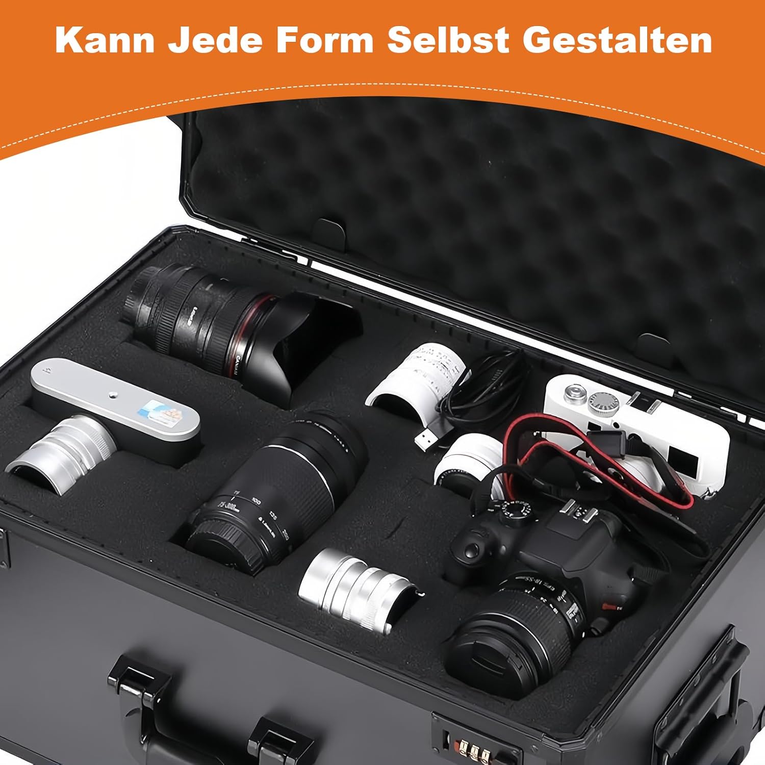 🔥 Angebote & Aktionen – Foam Cut 4 Pieces, 40 x 30 x 2.5 cm Grid Foam Cube Foam Insert Tool Case Camera Case Foam Case Insert, Tabletop Miniatures, Tool – Bild 6