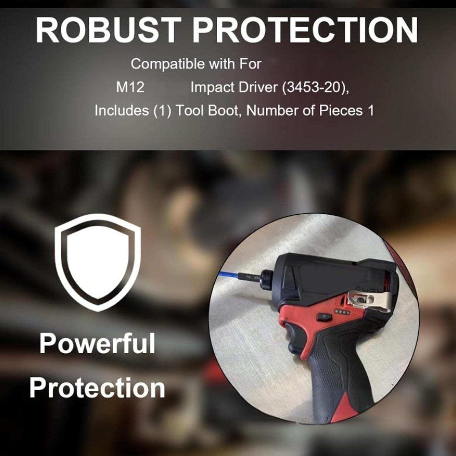 🚗 KFZ & Werkstatt – Schützende Silikonhülle Für 1/4" Short Influence Tool Verstärkter Stoßfester Schutz Robuster Stoßfester Werkzeugkoffer – Bild 3