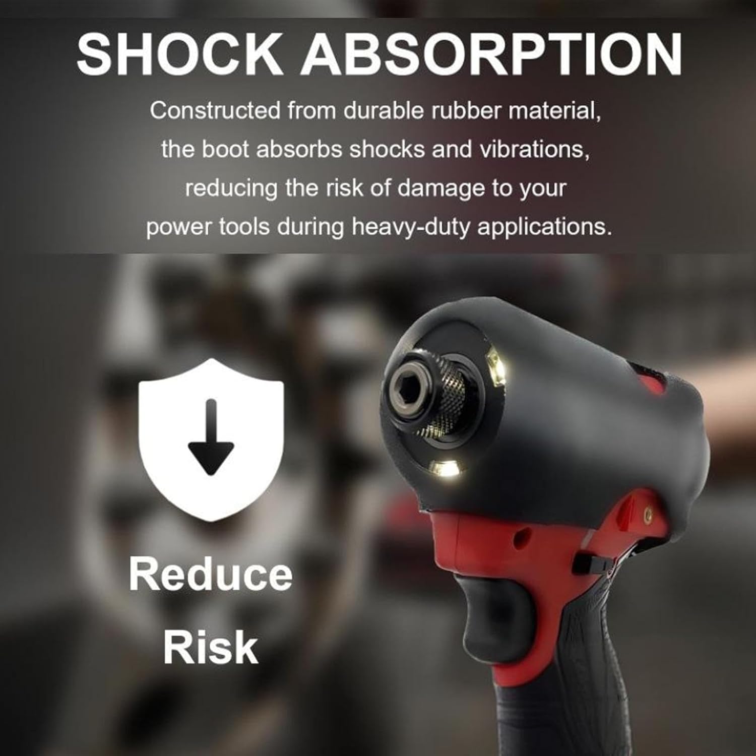 🚗 KFZ & Werkstatt – Schützende Silikonhülle Für 1/4" Short Influence Tool Verstärkter Stoßfester Schutz Robuster Stoßfester Werkzeugkoffer – Bild 4