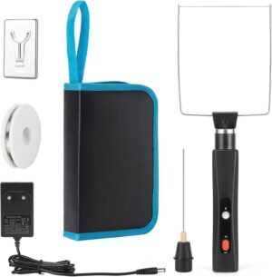 ⚡ Elektro & Technik – IMAGE Elektrischer Schaumstoffschneider, 2-in-1-Styroporschneider-Werkzeugset, 100–240 V/28 W Schneidstift mit vielseitigen Spitzen und Tragetasche, 0–400 °C Schaumstoffschnitt, geeignet zum Schneiden von Kanten