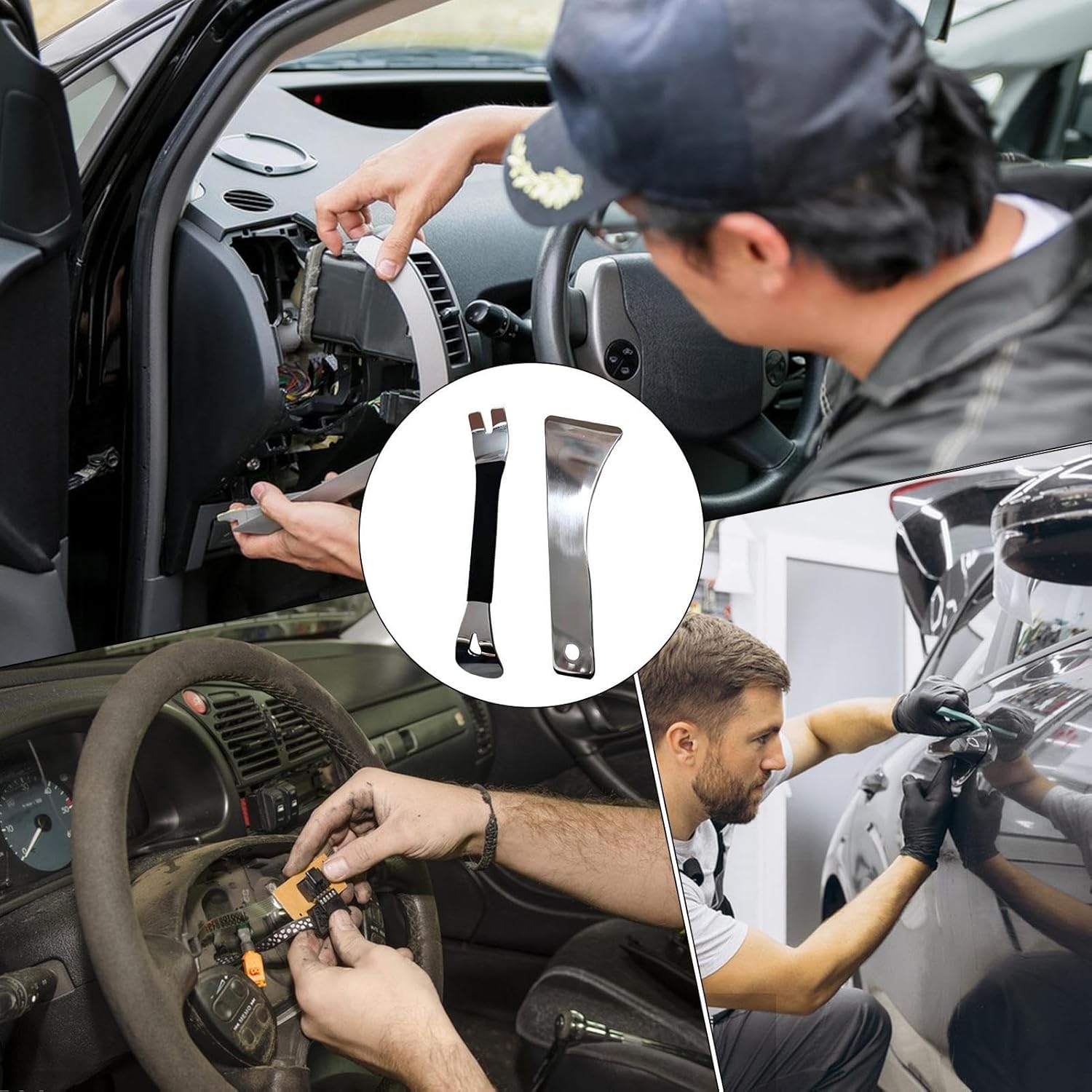 🔥 Angebote & Aktionen – Autoverkleidungsentfernungswerkzeug Kit | Panel Tür Audio Radio Stereo Removals Tools | Edelstahl Reduziertes Pryinstrument | Tragbarer Innenklemebietentferner Für Armaturenbrett, Doors Panels, P – Bild 3