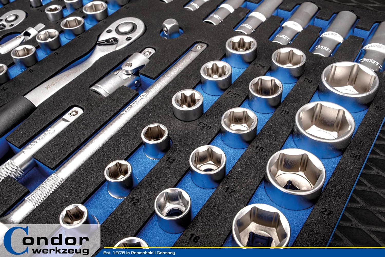 🚗 KFZ & Werkstatt – Condor Tool Socket Spanner Set 7100 Chrome Vanadium Steel – Bild 6
