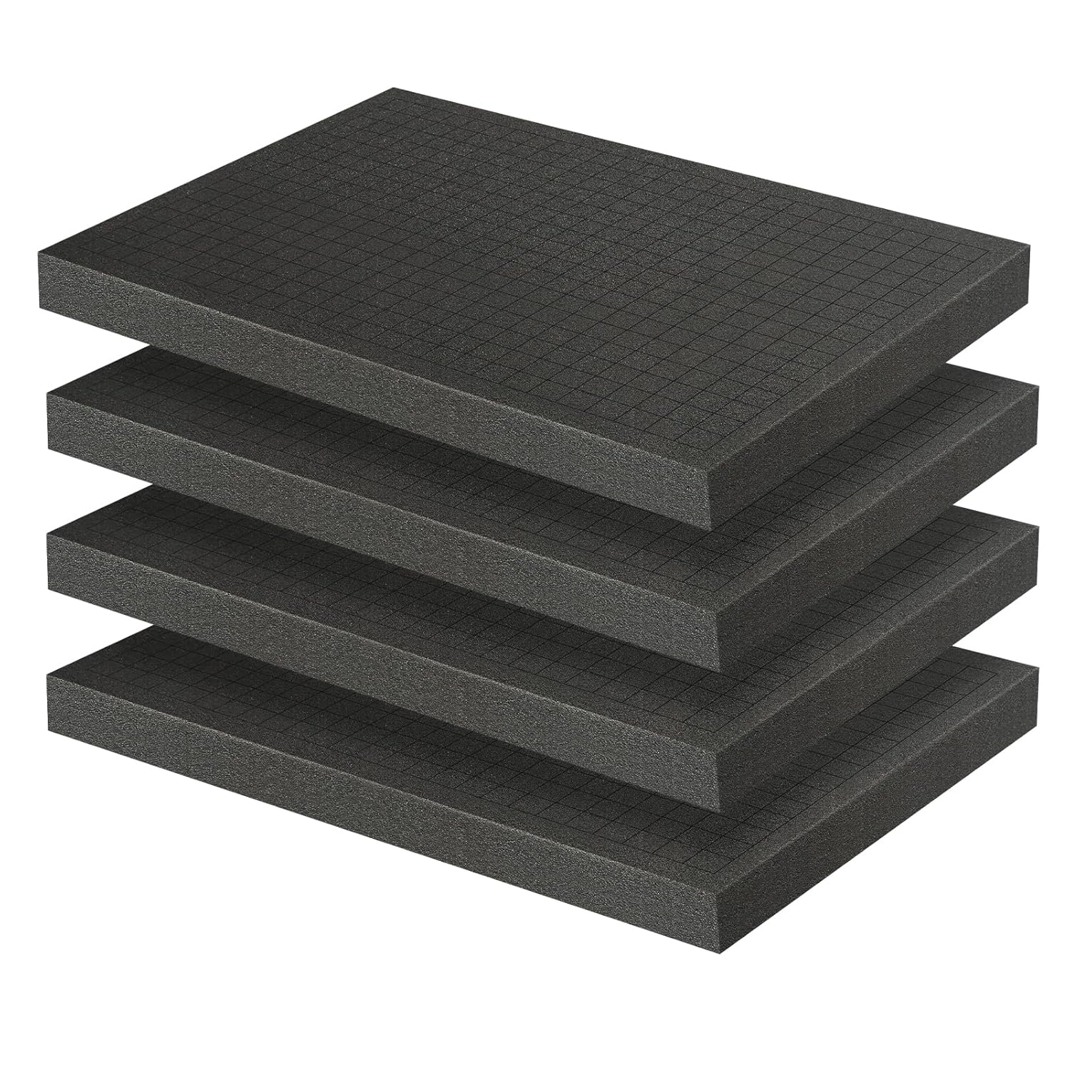 🔥 Angebote & Aktionen – Foam Cut 4 Pieces, 40 x 30 x 2.5 cm Grid Foam Cube Foam Insert Tool Case Camera Case Foam Case Insert, Tabletop Miniatures, Tool