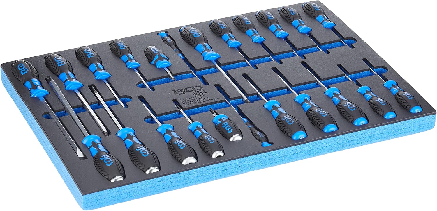 🚗 KFZ & Werkstatt – BGS 4014 3/3 Tool Tray Screwdriver Set, Multi-Colour, Set of 23 Pieces