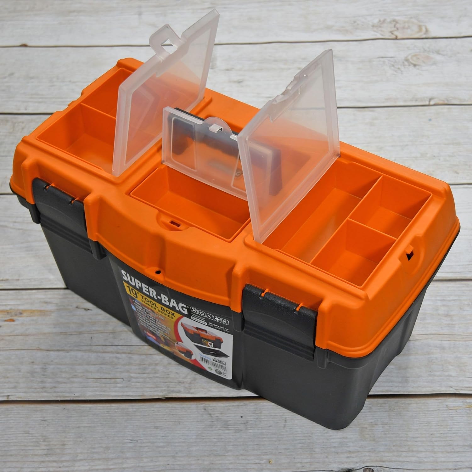 🔥 Angebote & Aktionen – Empty Classic Tool Box 19 Inches (49 x 26 x 24 cm), Lockable, Tool Box with Handle and Small Parts Compartments & Ideal for DIY, Craftsmen, Plastic Tool Box – Bild 5