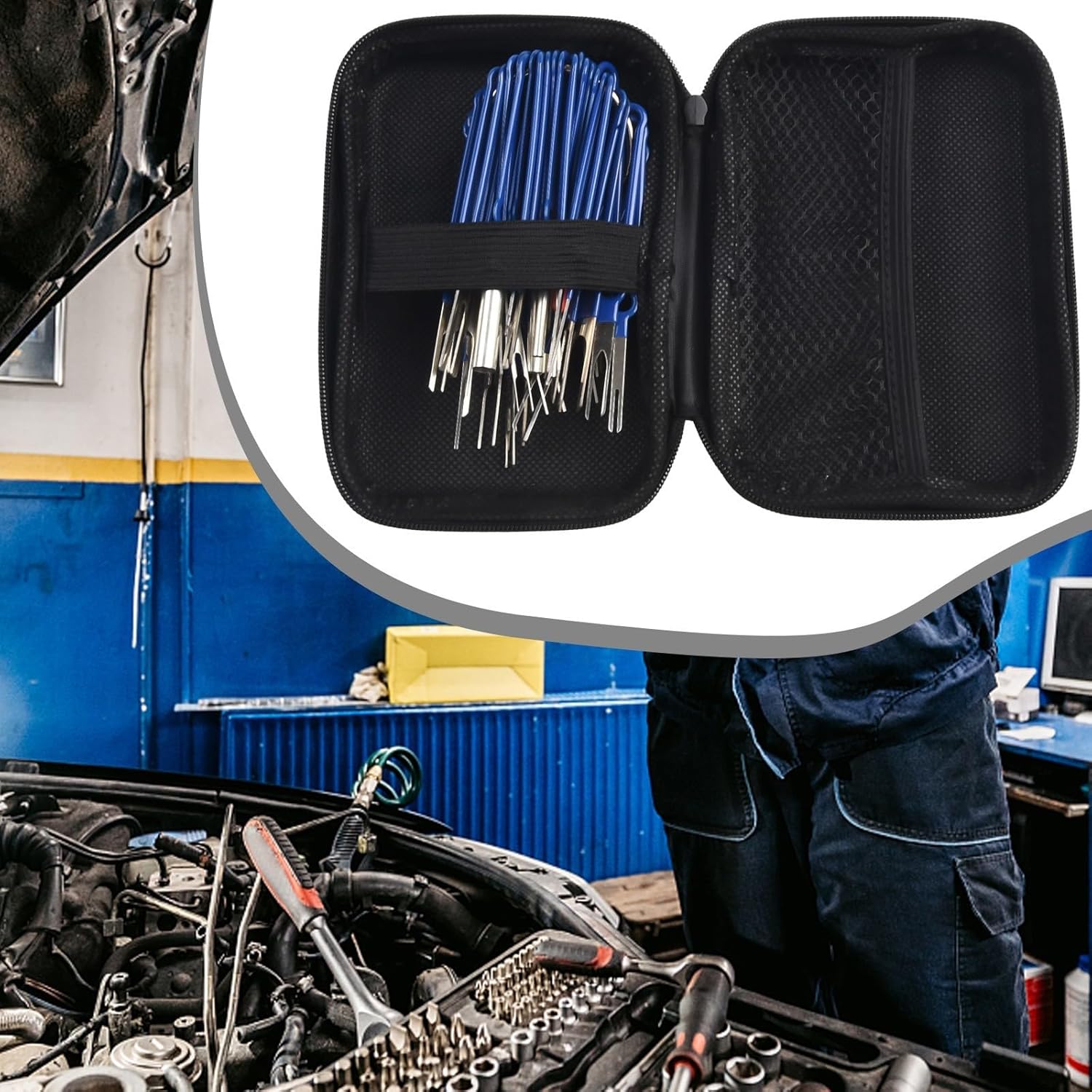 ⚡ Elektro & Technik – 36-teiliges Werkzeug-Set zum Entfernen von Kabelschuhen für elektrische Steckverbinder-Pin-Extraktion mit Edelstahl und tragbarer Tragetasche für Auto und Haushalt – Bild 5