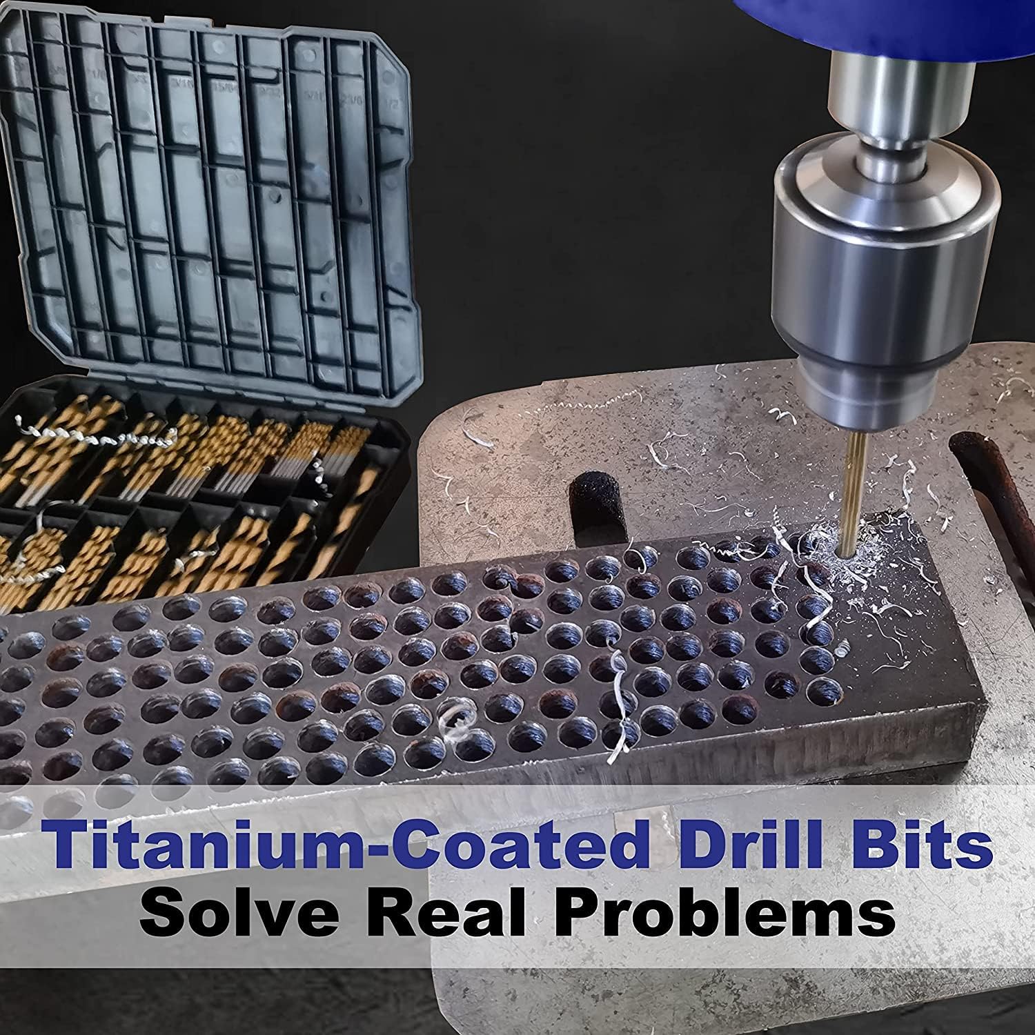 🔥 Angebote & Aktionen – Hurricane Titanium Drill Bit Set, High Speed Steel in Metric Size for Wood, Metal and Aluminium Alloy, 99 pieces – Bild 6