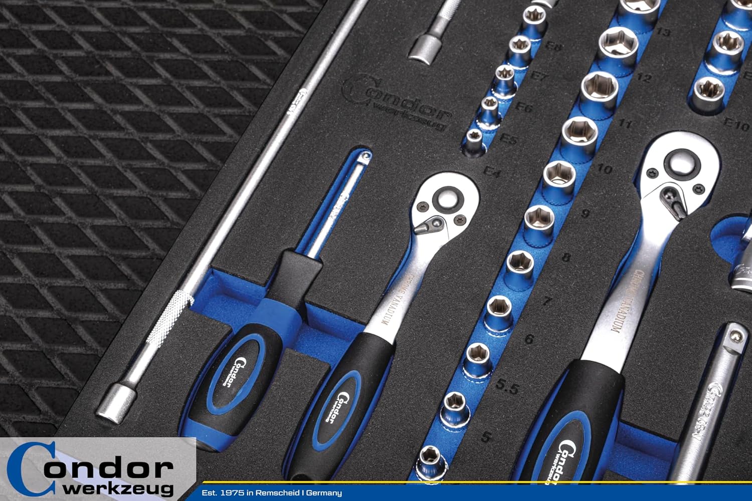 🚗 KFZ & Werkstatt – Condor Tool Socket Spanner Set 7100 Chrome Vanadium Steel – Bild 4