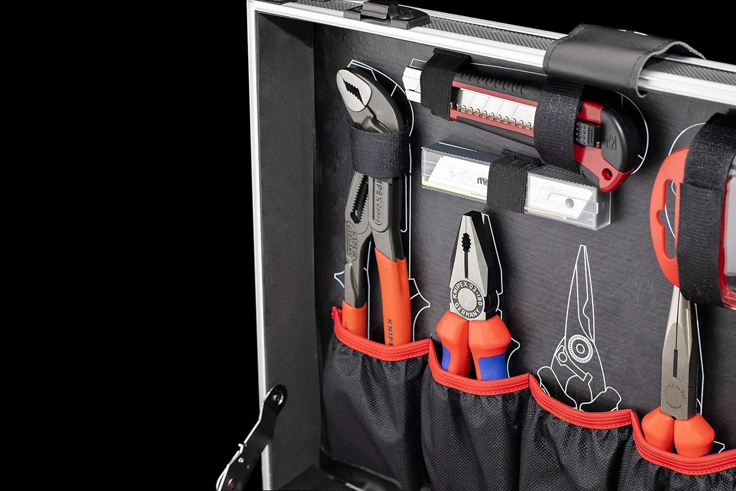 🔥 Angebote & Aktionen – Meister 8971490 109-Piece Tool Box, Solid Aluminium Case, Tool Set for the Home, Garage & Workshop, Professional, Filled Tool Box / Tool Chest / Complete Toolbox with Tools – Bild 4