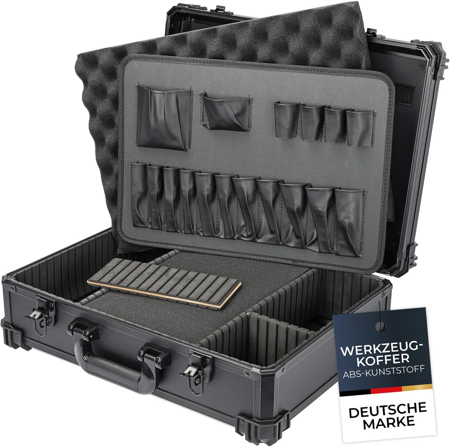 🔥 Angebote & Aktionen – HMF 15701-02 Empty Tool Box Large with Grid Foam 46 x 33 x 15 cm
