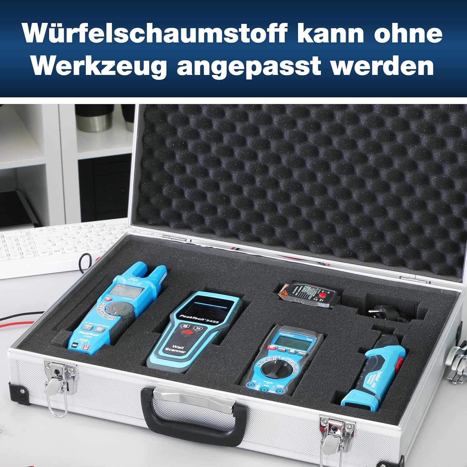 🔥 Angebote & Aktionen – PeakTech P 7270, 1 x Universal Aluminium Case, XXL, 500 x 350 x 120 mm, P 7270 – Bild 7