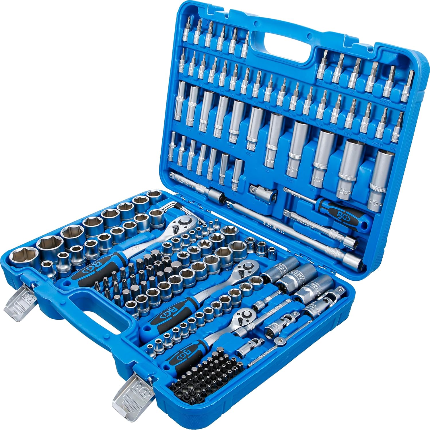 🚗 KFZ & Werkstatt – BGS 2292 Socket Spanner Set Wave Profile 192 Pieces Drive 6.3 mm (1/4") / 10 mm (3/8") / 12.5 mm (1/2") incl. Case, 2245 – Bild 6